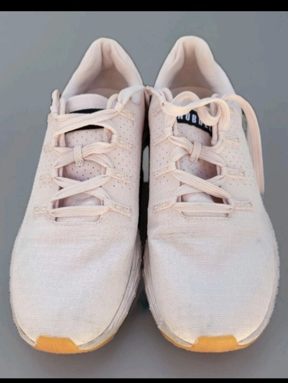 NOBULL Womens Pink Gum Size 7 Low Top LaceUp Athletic Sneakers Solid